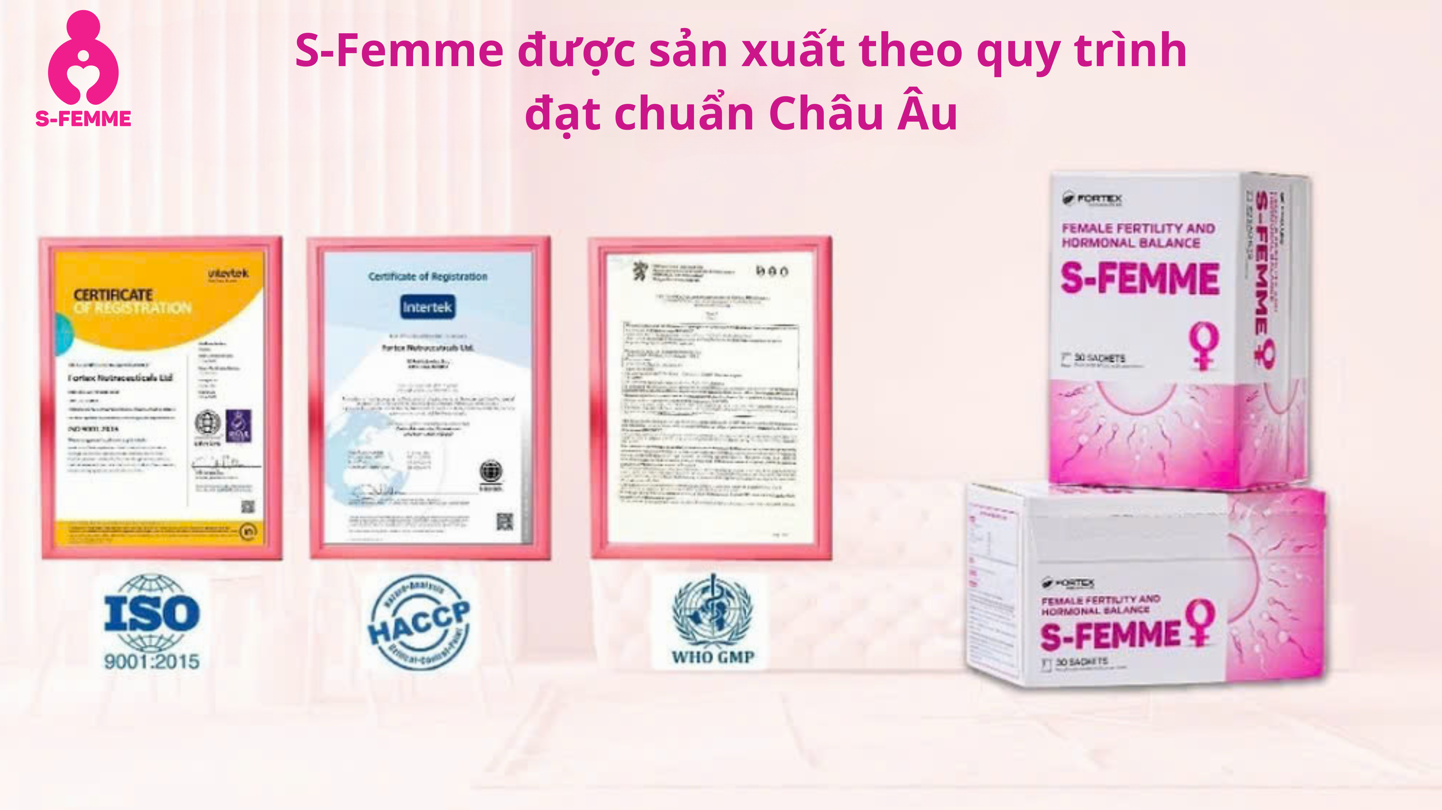 S-Femme đuoc Bo y te cong nhan cong dung tot cho phu nu co du dinh mang thai