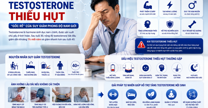 Dấu Hiệu Thiếu Testosterone: 4 Tín Hiệu Cần 
