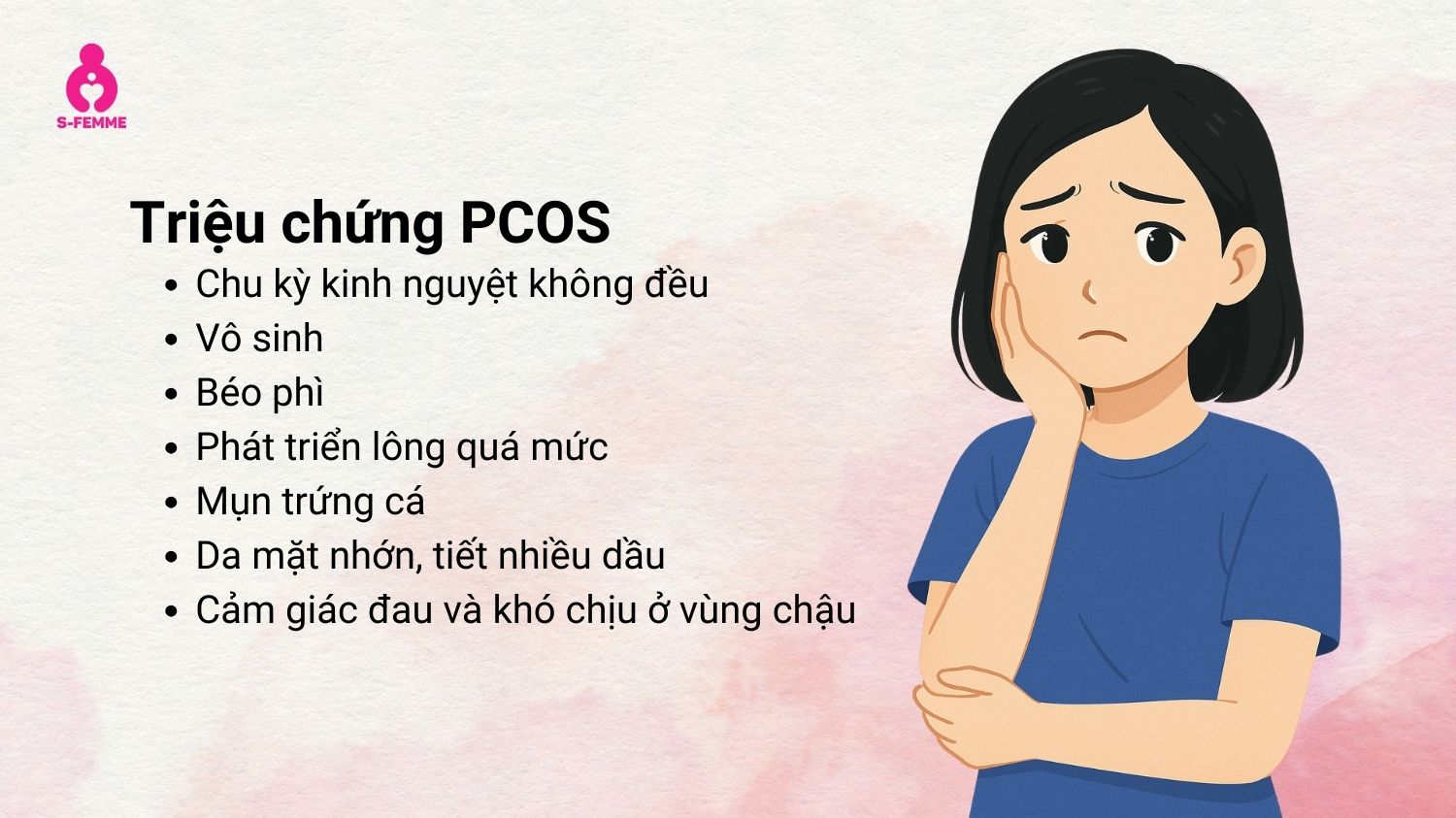 Triệu chứng đa nang buồng trứng thường gặp